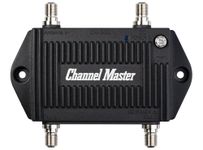 Channel Master TV Antenna Distribution Amplifier, TV Antenna Signal Booster with 2 Outputs for Connecting Antenna TV to Multiple Televisions (CM-3422),Black