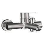 CIENCIA Stainless Steel Bathtub Faucet Wall Mount Tub Spout Faucet Single Handle Bathroom Mixer Tap Brushed Nickel, SNA516