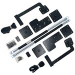 Murphy Bed Hardware Kit with Two-Stage Deluxe Gas Spring - Effortless to Pull Down & Fold Back, Combining Scattered Parts for Heavy Duty Construction, DIY Murphy Bed Kit Vertical King Size