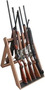 Rush Creek Creations Deer Camp Portable Folding 10 Gun Storage Rack - Handcrafted Weather Proof Material - Easy to Assembly, 21" L x 27" W x 28.5" H