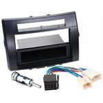 Sound-way 1 DIN / 2 DIN car radio stereo installation kit fascia adapter compatible with Toyota COROLLA VERSO 2004-2009