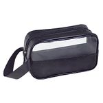 FIYUK Toiletry Travel Wash Bag Waterproof Portable Traveling Accessories Organizer For Women and Men, Black