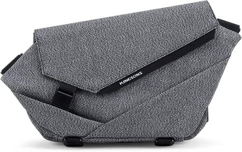 KINGSONS Crossbody Sling Bag for Men, Versatile Travel Hiking and Working Mens Chest Bag Side Daypack Fashion Lightweight Radiant Cycling Shoulder Backpack for Travel, Sport, Gym…