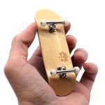 Teak Tuning 32mm Pro Fingerboard Complete - Fully Assembled with Pro Level Components - Pro Shaped Wooden Deck (32x97mm), UltraSpin Bearing Wheels, Prodigy Gen2 Trucks - Classic