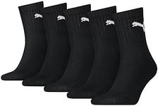 PUMA Unisex Short Crew Socks (5 Pac