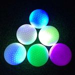 CALANDIS™ Glow in Dark Colorful LED Light Up Golf Ball Official Size Tournament Ball | Golf Balls | Golf Clubs & Equipment | Golf