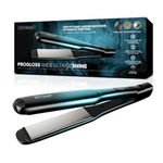 REVAMP Progloss Ultra X Shine Ceramic Hair Straighteners - Flat Iron Hair Straightener Wide Plates for Straightening, Curling Long Thick Hair - Ultra Fast Heat, Salon Professional Hair Straightener