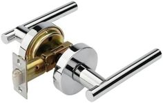 Dynasty Hardware MAN-82-US26, Manhattan Design Passage Function Door Lever Polished Chrome (Hall/Closet)