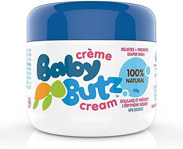 Baby Butz Diaper Rash Cream, 100% Natural, Zinc Oxide Paste for Prevention, Treatment & Relief, Fragrance Free, 113g