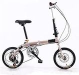 YUNYHAO 14 Inch Folding Bike, 5 Spe