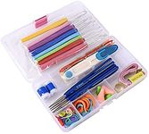 FIRST TRY 53 Pcs Crochet Hooks Set, Crochet Hooks Knitting Needles Yarn Knitting Needles Kit For Beginners And Experienced Crochet Lovers, Multicolor