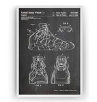 Magic Posters Air Jordan 6 1994 Patent Print - Sneakers Trainers Basketball Shoe Poster Giclee Art Wall Decor Vintage Blueprint Gift - Frame Not Included