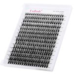 Eyelash Clusters 280pcs Individual Lashes 40D Natural Soft Lash Clusters Mixed Length Black Mink DIY Cluster Lash Extensions and Reusable Artificial Under Eyelashes (40D-0.07C, 8-16mm)