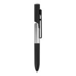 sourcing map Multifunction Stylus Pen Capacitive Touch Screen Ballpoint Pens with LED Light, Foldable Phone Holder Stand for Writing in the Dark, Black