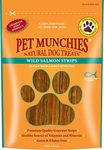 Pet Munchies Wild Salmon Strips Dog Treats, Premium Grain Free Dog Chews with Natural Real Meat (Box of 8 pack 80g) 640g