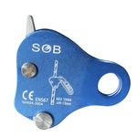 Azarxis Climbing Descender Belay Device with Cam-Assisted Blocking Rappel Equipment Auto-Braking Self Locking for Sport Arborists Rescue (Blue)