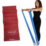 FitKit Resistance Exercise Band - 2M Heavy – Pilates, Yoga, Rehab, Stretching, Strength Training