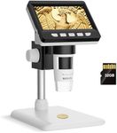BEBANG 4.3" LCD Digital Microscope 1000x for Adults, 1080P Coin Microscope Magnifier with 8 Adjustable LED Lights, PC View, Compatible with MacOS Windows,32GB SD Card