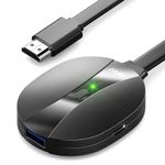 AIMIBO True 4K Wireless Display Adapter, 2026 Plug & Play 2.4G+5G@60Hz HDMI Wireless Dongle for i-Phone 17 Android Windows macOS Tablet Laptop to HDTV Monitor Projector -Support Airplay DLNA Miracast