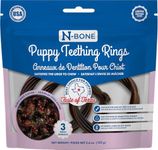 N-Bone Puppy Teething Rings Taste of Texas Burnt Ends Flavor 3 Count