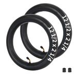 12 1/2 x 2 1/4 Inner Tube for 12.5 X 1.75 12.5 X 1.95 12.5 X 2.125 12.5 x 2.25 Pocket Bike, Electric Scooters, Baby Stroller, Heavy Duty 12" Bike Tubes Angled Valve Stem Pack of 2