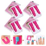 Wasyoh 104Pcs Nails Edge Skin Barrier Nail Polish Stencils Kit Manicure Nail Art Polish Protection Tip Protectors Reusable (104Pcs)