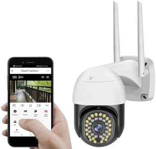 TP PLUS 3MP Outdoor Smart WiFi Wireless IP CCTV Security Camera | Colored Light Vision | 2-Way Audio | Motion Track | Cruise Mode | Support 128 GB Micro SD Card Slot (Black Dome Camera)