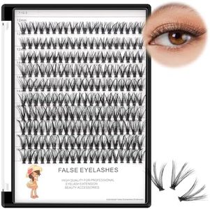 Bodermincer 200pcs/Pack C Curl 20 Root Thickness 0.07mm Individual Lash Cluster Black Individual Cluster Eye Lashes Grafting Fake False Eyelashes Lash Clsuter Wispy (20D 12-14-16mm MIX)