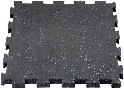 Kobo 20 mm EPDM Rubber Interlocking Tiles Commercial Quality, Puzzle Exercise Mat, Protective Flooring for Gym Equipment and Cushion for Workouts (Imported) (2 Tiles)