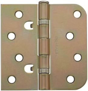 Therma-Tru 4"" x 5/8"" Self Aligning Universal Ball Bearing Door Hinge (1, Zinc Dichromate), HGBBL5