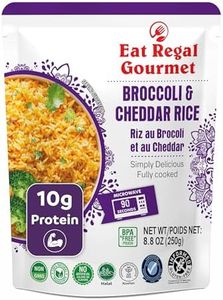 Eat Regal Broccoli & Cheddar Rice, Creamy & Cheesy, Always Fluffy, No Clump, Ready in 1.5 Minutes, Gluten-Free Non-GMO, 8.8 oz Pack of 12