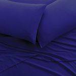 Brielle Sheets Collection, Microfiber, Blue, Full