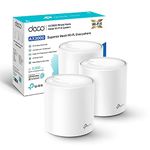 TP-Link Deco X50(3-Pack) AX3000 Mesh System, AI-Driven, Coverage up to 6500ft², 3000 Mbps Gigabit Dual Band Router, WiFi Extender Booster, Gaming & 4K, Alexa & Google Home