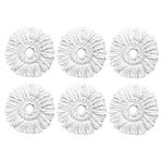 6 Pack Spin Mop Replacement Heads Compatible with Hurricane, Mopnado, Casabella and Other Standard Size Spin Mop, Easy to Clean and Durable Microfiber Spin Mop Refills, Mops Head for Floor Cleaning