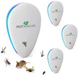 Ultrasonic Pest Repeller, Mouse Repellent Plug in, Pest Control Powerful, Indoor Electronic Repellent 4 packs, for Mice, Rats, Mosquitoes, Cockroach, Moths, Ants