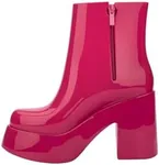 Melissa Nubia II Women's Platform Jelly Boots, Pink, 9