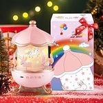 【GIFTS PACKAGE】Christmas Gifts for Girls Night Light Kids, 15 Films+10 Music Baby Night Light Projector, Remote Christmas Projector Kids Night Light Bedroom,Exquisite Kids Christmas Gifts Baby Gifts