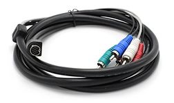 10 Pin Audio and Video DIN Cable | NOT S-Video Cable | RGB Component and Composite | Compatible with DIRECTV AT&T: H25, C31, C41, C41-W, C51, C61, C61-K