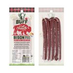 BUFF Bison Meat Sticks, Canadian-Raised, Grass-Fed Protein Snack, 5 Sticks Per Pack, Chipotle, 125g