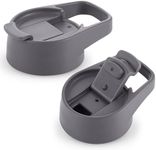IRON °FLASK Flip Lid for Wide Mouth Insulated Sports Water Bottles, Wide Mouth, BPA Free, 2 Lids, (Graphite)
