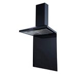 SIA SP60BL 60cm x 75cm Black Toughened Kitchen Glass Splashback