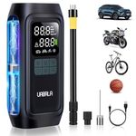 UABRLA Tire Inflator Portable Air Compressor, 150PSI & 20000mAh Cordless Car Tire Inflator, Electric Auto-Off Bike Tire Pump with Gauge for Car, Motorcycle, Ball