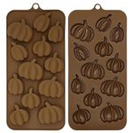 ALLY-MAGIC Halloween Silicone Mould Pumpkin Ice Cube Moulds Candy Molds Baking Moulds Fondant Moulds Y6-WSTPMJ (Pumpkin)