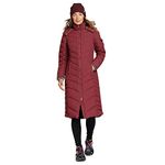 Eddie Bauer Women's Sun Valley Down Duffle Coat, Dusty Red, Large