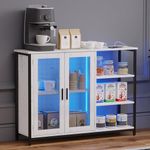 LVSOMT LED Farmhouse Coffee Bar Cab