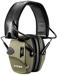 ZOHAN EM054 Electronic Shooting Ear Protection Muffs, Sound Amplification Noise Reduction Shooting Earmuffs for Gun Range, Ideal for Hunting and Shooting - Army Green