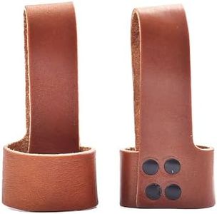 HUNTING HUNTS 2-Pack Handmade Genuine Leather Premium Axe Holster with Belt Loop - Multi Tool Hammer Hatchet Carrier Holster, Brown