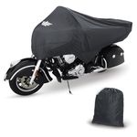 UltraGard Touring Motorcycle Half Cover - Water Resistant, Dust, Sun Protection for Honda Goldwing, ST1300 & Royal Star Venture, with Windshield Liner and Antenna Pads