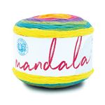 Lion Brand Yarn Mandala Yarn, Multicolor Yarn for Crocheting and Knitting, Craft Yarn, 1-Pack, Gnome