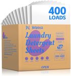 Laundry Detergent Sheets - Laundry Sheets, 400 Loads, Eco-Friendly, Plastic-Free, Lavender Scent, Space Saving, Fast Dissolve & Hypoallergenic